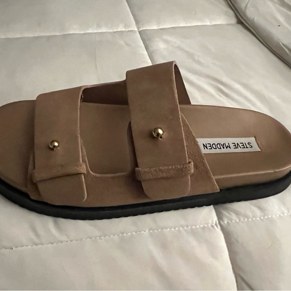 Tan Slide Sandals - Picture 7 of 7